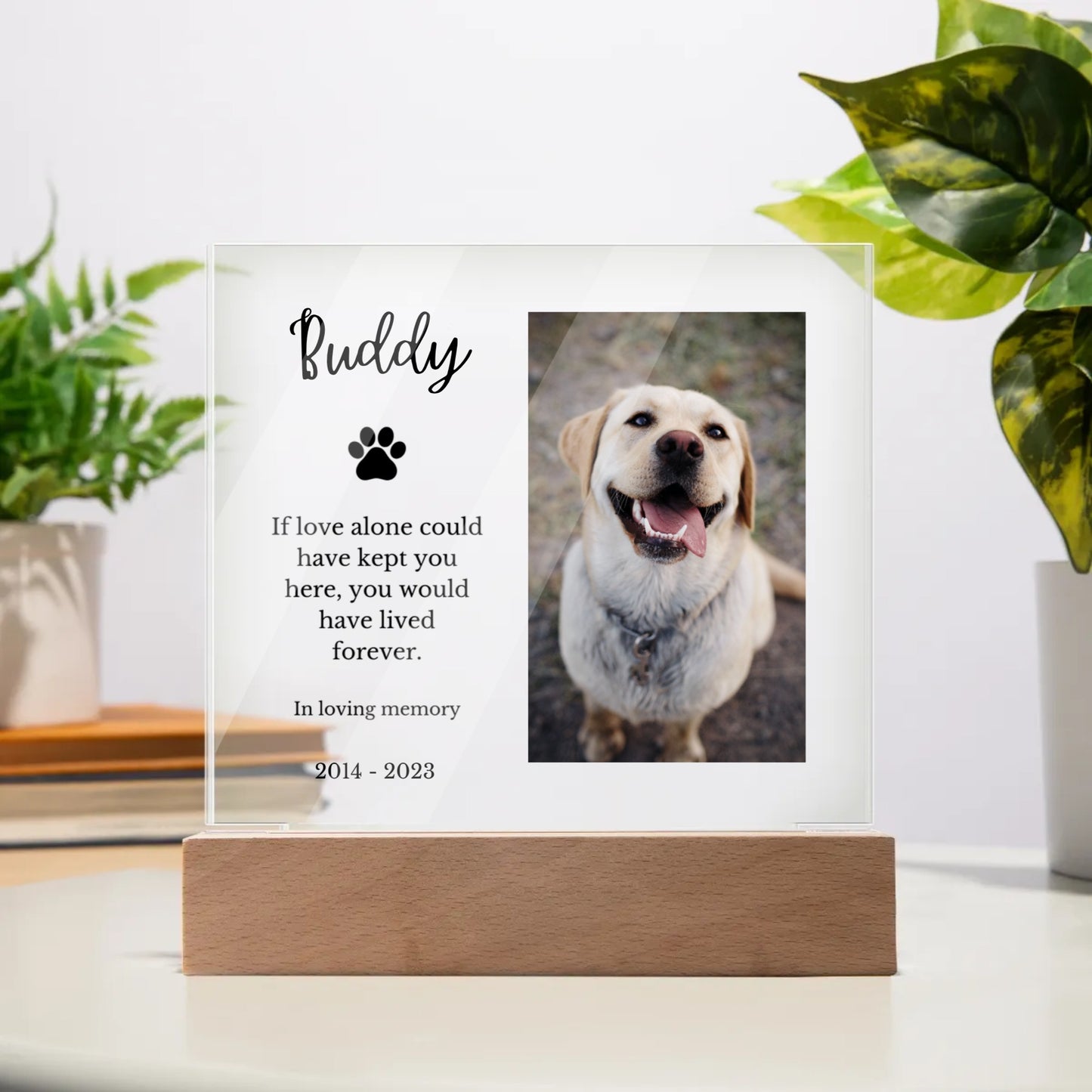 Personalized Acrylic Plaque - Forever